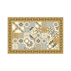 Tapis Vinyle Mosaïque bleu Boîte 50x75