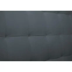 Tete de lit Capitonnee Velours Gris anthracite rembourre