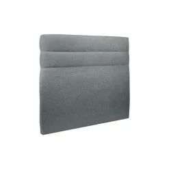 Tete de lit Lignes Tissu Gris anthracite