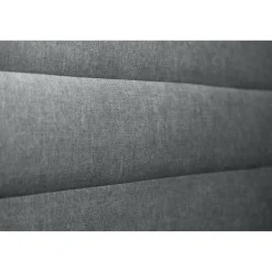 Tete de lit Lignes Tissu Gris anthracite