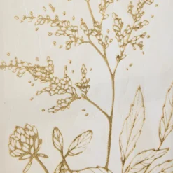 Toile 3D Beryl blanc doré