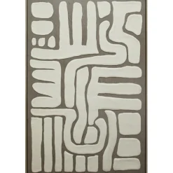 Toile 3D Marcella marron