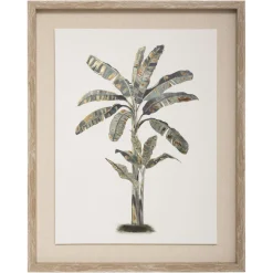 Toile Imprimé et Cadre et Foile Arbre bananier 40 x 50