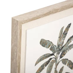 Toile Imprimé et Cadre et Foile Arbre bananier 40 x 50