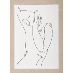 Toile Imprimé et Cadre Visage Visage de profil 50 x 70