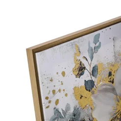 Toile imprimée bleu encadrée Jiho