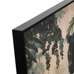 Toile imprimée encadrée Lacey vert