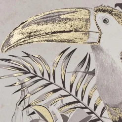 Toile imprimée encadrée Rafi vert