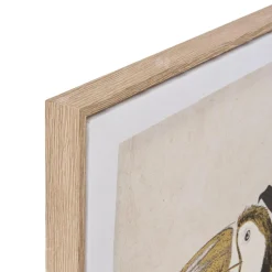 Toile imprimée encadrée Rafi vert