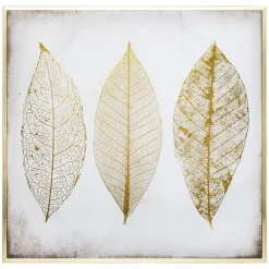 Toile Imprimée et Cadre et Foil Plume