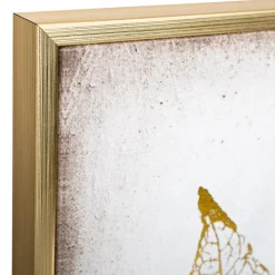 Toile Imprimée et Cadre et Foil Plume