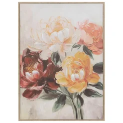 Toile peinte encadrée