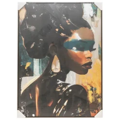 Toile peinte encadrée Isia