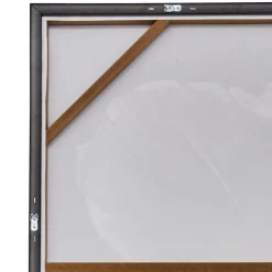 Toile peinte encadrée Mao noir et blanc