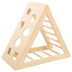 Triangle d'escalade enfant, pin, 80x93 cm