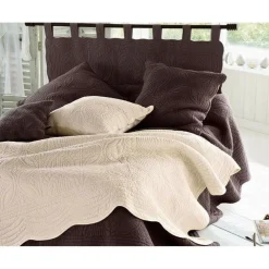 Tête de lit en boutis uni coton - Beige