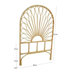 Tête de lit en rotin design intemporel des finitions soignées