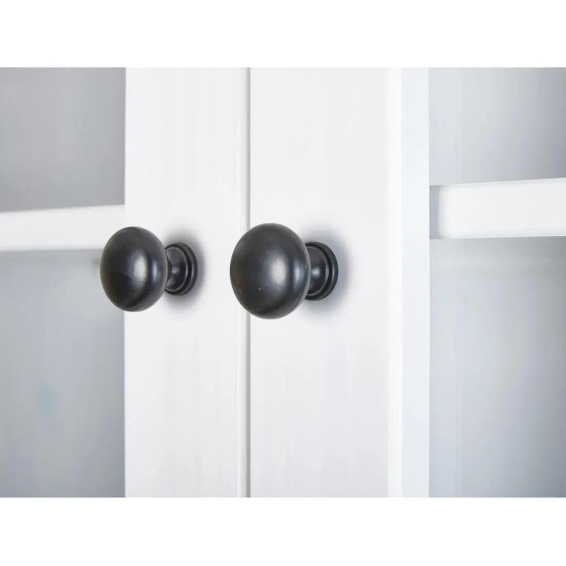 Vaisselier 4 portes en bois Massif Blanc