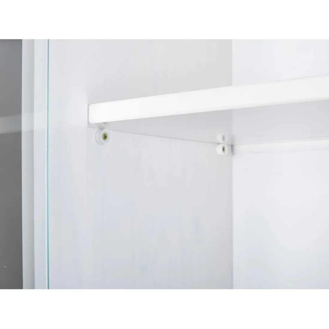 Vaisselier 4 portes en bois Massif Blanc