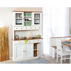 Vaisselier 5 portes en Pin Massif