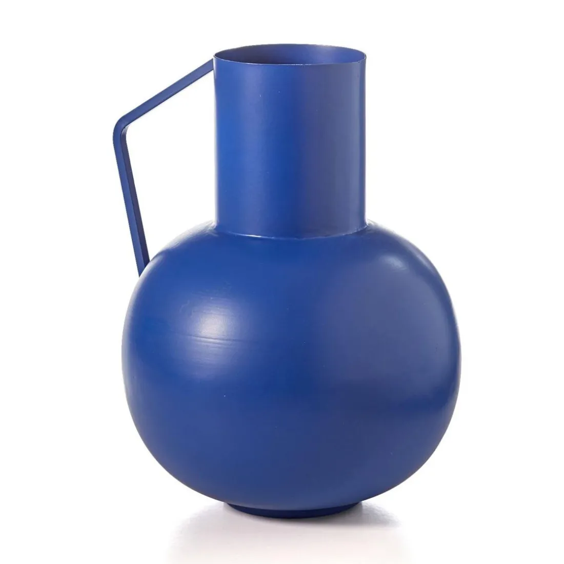 Vase contemporain en métal BELLEZZA bleue