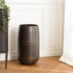 Vase en Acier couleur Bronze cuivré JOHAN