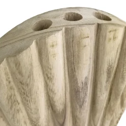 Vase en bois QUICO en forme coquillage