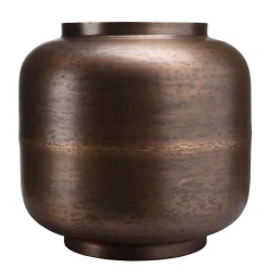 Vase largeur en Acier couleur Bronze cuivré JOHAN