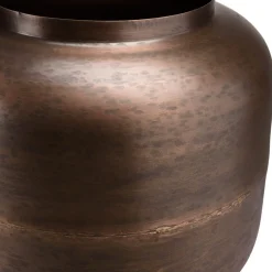 Vase largeur en Acier couleur Bronze cuivré JOHAN