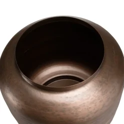 Vase largeur en Acier couleur Bronze cuivré JOHAN
