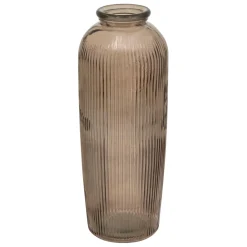 Vase verre recyclé marron
