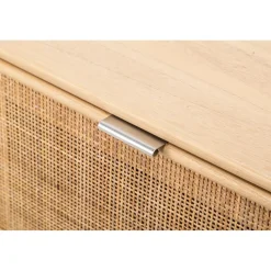 Vestiaire Entrée Bois Massif Porte Manteau Rotin