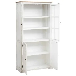 Vitrine 4 portes OBLIA blanc