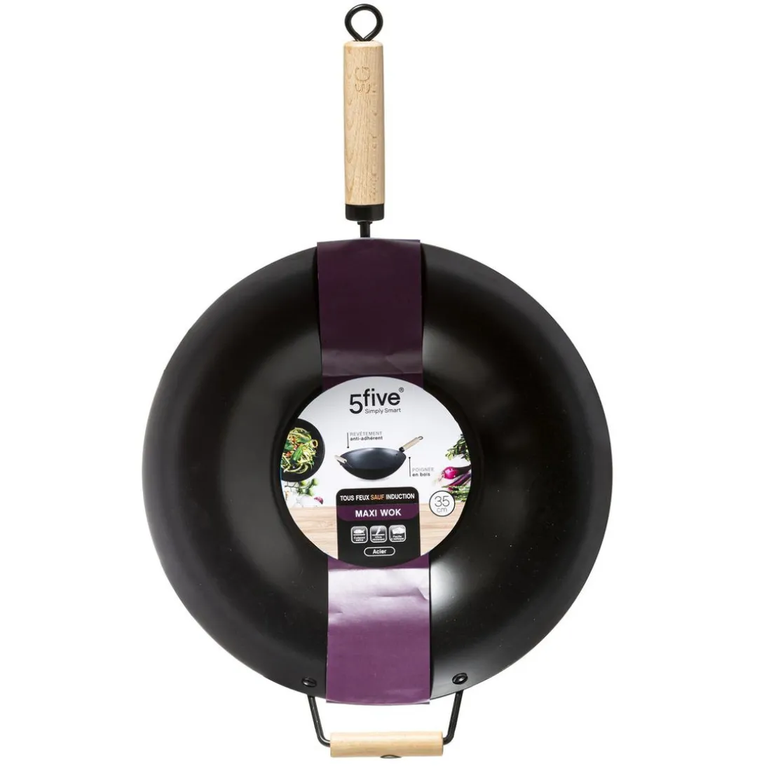 Wok fonte 35 cm